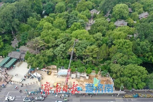 趵突泉公园直连泉城广场地下通道建设稳步推进