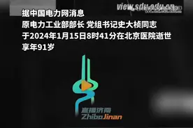 痛别，山东大学杰出校友史大桢逝世。曾任电力工业部部长、党组书记，曾获评为“首届中国能源功勋人物”图片