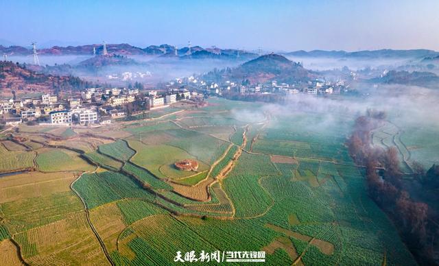 天眼影像｜黔西：冬日乡村景色美
