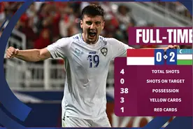 首进奥运！U23亚洲杯半决赛，乌兹别克斯坦2-0印尼直通巴黎奥运图片