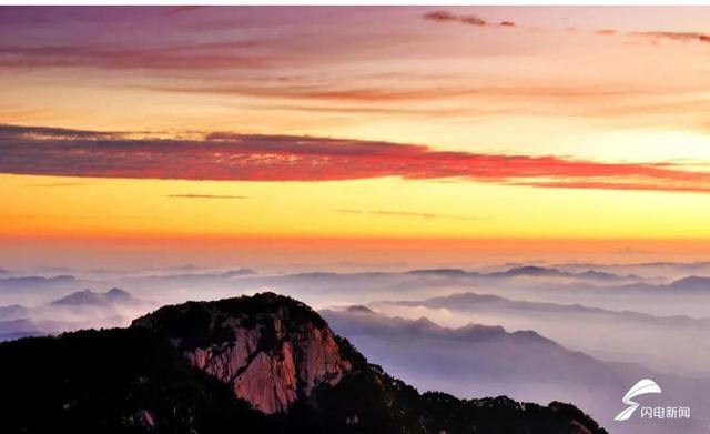 组图丨泰山：从一抹绯红到万丈金光