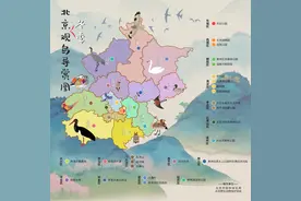 《北京冬季观鸟导赏图》发布，25个地点指引冬日观鸟之旅图片