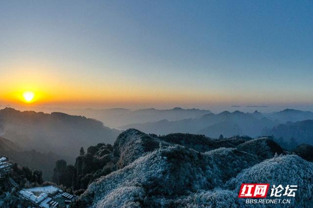 【每日一图@湖南】张家界的雪后云海，藏着湖南冬日的浪漫