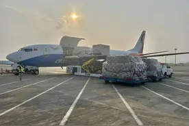 天津货运航空开通郑州—芜湖—首尔国际货运航线图片