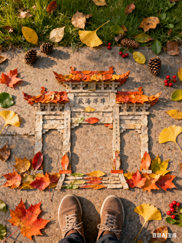 落叶正是橙黄橘绿时！在大街上捡到一整个“蓬莱”