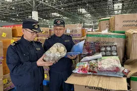 糖果、圣诞帽、装饰花……“中国制造”赶赴“圣诞宴会”图片