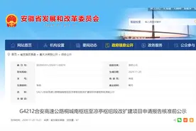 核准前公示！合安高速公路这一段将“四改八”图片