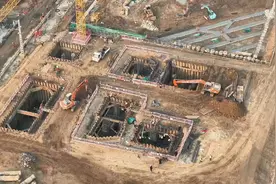 春节不停工，津潍高铁东营南站项目建设忙图片