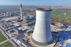 郓城国家电力示范项目冷却水塔顺利封顶图片