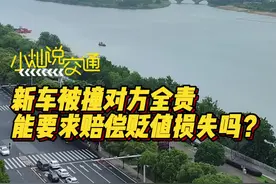 小灿说交通｜新车被撞对方全责，能要求赔偿贬值损失吗？图片