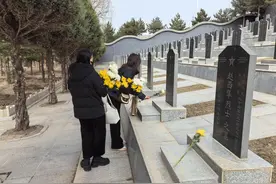 特写：烈士墓前的糖果图片