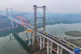 重庆潼南东升大桥通车图片