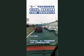 极目新闻记者探访“五一”出城高峰：杨泗港大桥时速35公里，白沙洲大桥时速20公里图片