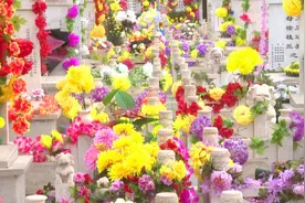 清明鲜花寄哀思 文明祭祀新风尚图片