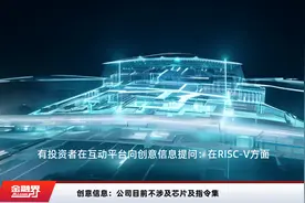 创意信息：公司目前不涉及芯片及指令集视频封面