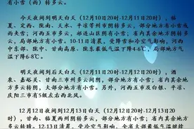 甘肃已有67个县区出现降雪天气！未来两天，低温雨雪还将继续图片