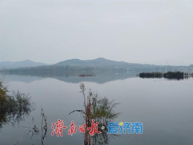 初冬大冶水库景美如画 水墨画卷入眼来