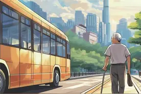 持长者卡坐公交车 60-65岁半价 65岁以上免费图片