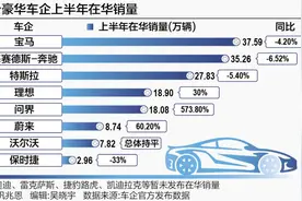 豪华车2024半年考：BBA价格大“跳水” 新势力闯入豪华车“腹地”图片