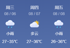 星期三（农历闰六月十三）