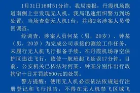 广东警方通报无人机黑飞致航班延误：2男子被拘留十日并罚款图片