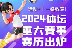 运动+丨一键收藏！2024体坛重大赛事赛历出炉图片