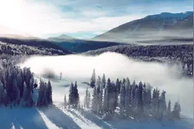 冬日喀纳斯仿佛冰雪秘境图片