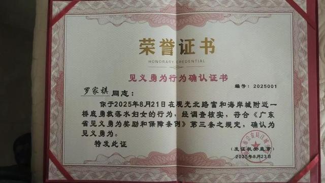少年救落水阿婆牺牲 被认定见义勇为