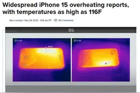 iPhone 15热到不能碰！苹果回应，发现这个问题，要等一段时间，通过软件更新解决图片