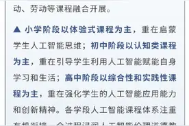 今年秋季开学起，北京中小学将开设AI通识课图片