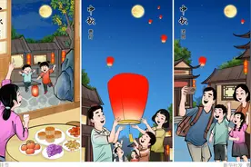 （图表·插画）中秋节丨中秋佳节图片