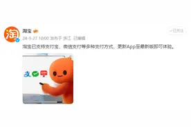 淘宝官宣：已支持微信支付图片