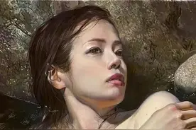 日本画家小木曾诚的超写实人体油画，令人忍不住看了又看！图片