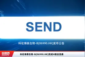 科伦博泰生物-B(06990.HK)完成H股全流通视频封面