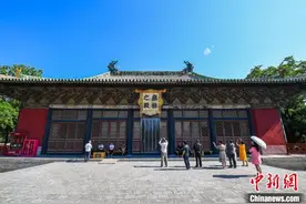 山西运城：海外华文媒体采风团探访永乐宫图片