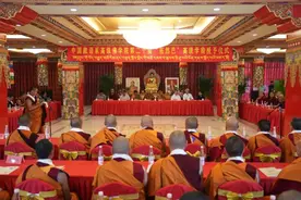 第二十届藏传佛教“拓然巴”高级学衔授予仪式在京举行图片