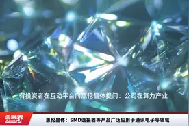 惠伦晶体：SMD谐振器等产品广泛应用于通讯电子等领域视频封面