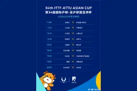 亚洲杯今日赛程表来了！王楚钦对阵宇田幸矢图片