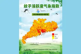 广东发布蚊子活跃度气象指数图片