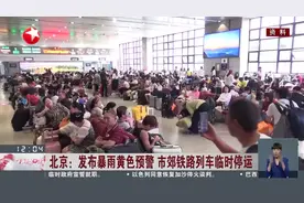 北京：发布暴雨黄色预警 市郊铁路列车临时停运