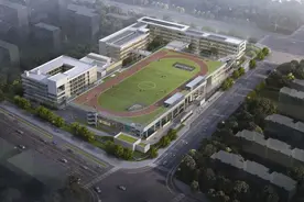 主体结构陆续封顶，这所新建高级中学明年建成图片
