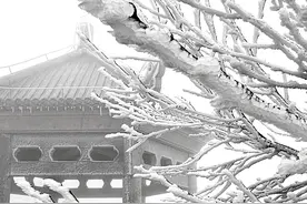 湖南南岳迎来首场雾凇 形态各异宛如自然雕塑图片