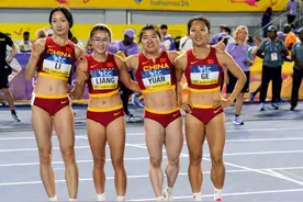 巴黎奥运会｜全力冲刺！中国田径女子4X100米接力队力拼奥运资格图片