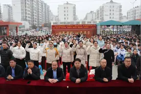 汶上县第二实验中学举行2024年中考百日誓师动员大会图片