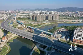 粤东城际新进展！项目全线首跨河道连续梁顺利合龙图片