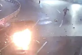 男子醉驾时速超120公里撞上桥墩遭弹飞，致1名路人受伤，被立案侦查图片