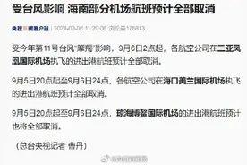 出行注意！受台风影响 海南省部分机场航班预计全部取消图片