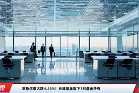 莱斯信息大跌4.56%！长城基金旗下1只基金持有视频封面