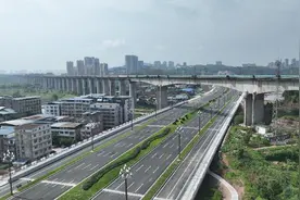 南充市滨江大道延长线工程通车图片
