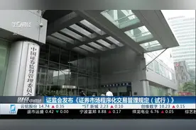 证监会发布《证券市场程序化交易管理规定（试行）》视频封面